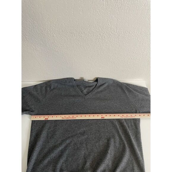 Braemar Size XL Mens 100% Pure Cashmere Gray Sweater Extra Large V Neck - Picture 4 of 7
